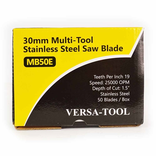 30mm Stainless Steel Saw  Blade Compatible with Fein Multimaster, Dremel, Bosch, Craftsman, Ridgid Oscillating Tools  / 50pk
 - W02