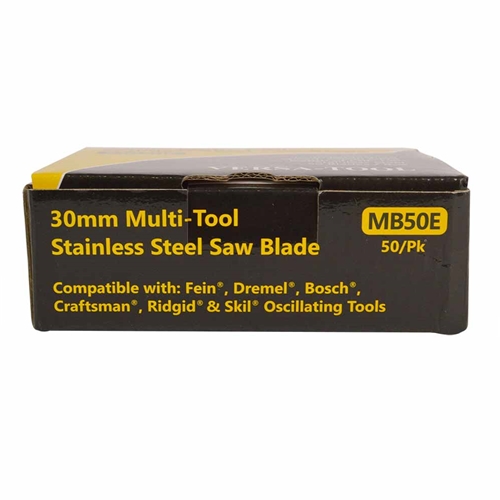 30mm Stainless Steel Saw  Blade Compatible with Fein Multimaster, Dremel, Bosch, Craftsman, Ridgid Oscillating Tools  / 50pk
 - W04