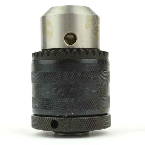 Chuck, Keyed 1/2" Jaw -1/2-20 UNF Spindle - HD Metal w/set collar - W02