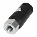 1/4 Inch Universal Push Button Aluminum Coupler x 1/4 Inch Female NPT with Plastic Sleeve - CH440A - 25 Pack - W02
