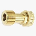 3/4" GHT Female x 3/4" Male NPT  Hose Fitting - Swivel - W02