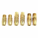 1/4" HU Hose Reusable End Brass Fitting Kit - W03