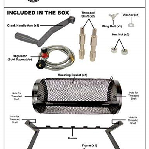 Rotating Chili Roaster with Regulator - W05