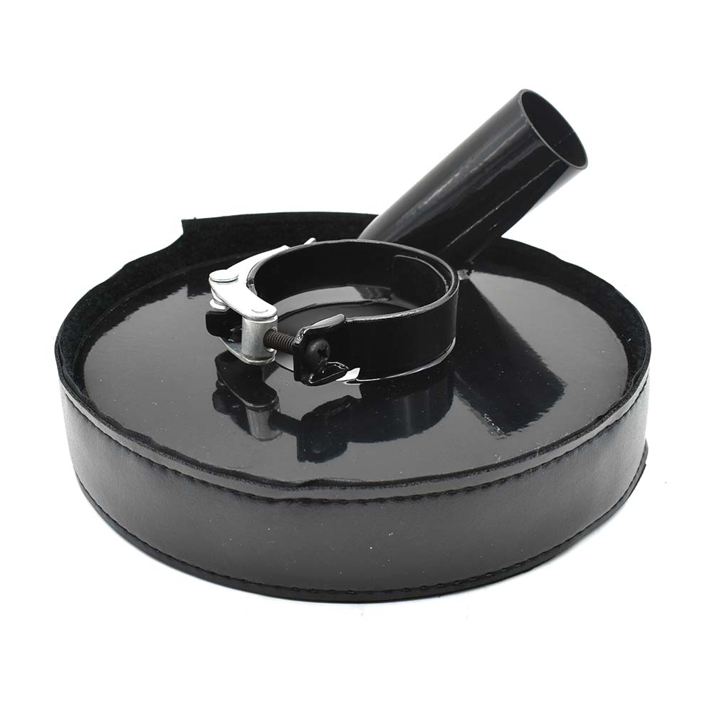 7" Vacuum Metal Dust Shroud Cover with 2.5” ID and 1.5” Vacuum Connector - W02