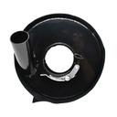 7" Vacuum Metal Dust Shroud Cover with 2.5” ID and 1.5” Vacuum Connector - W03