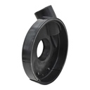 7" Vacuum Plastic Dust Shroud Cover with 2-1/2" Vacuum Connector - W04