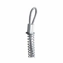 1/4" Steel Double Loop x 38" Jack Hammer Hose Safety Cable Whip - Six Display Pack - W03