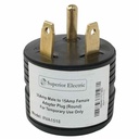 30 Amp Male to 15 Amp Female Adapter Plug ( Round) - W02