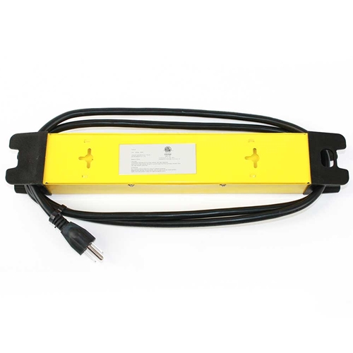 Heavy-Duty Metal Power Strip, 6 Outlet, 6ft Cord, 14AWG, ETL (RVA1543) - W02