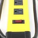 Heavy-Duty Metal Power Strip, 6 Outlet, 6ft Cord, 14AWG, ETL (RVA1543) - W03