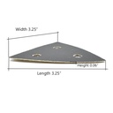 40 Grit Hook & Loop Triangular Sand Paper       (20/pk) - W05