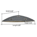 80 Grit Hook & Loop Triangular Sand Paper       (20/pk) - W05