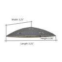 180 Grit Hook & Loop Triangular Sand Paper       (20/pk) - W05