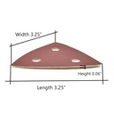320 Grit Hook & Loop Triangular Sand Paper       (20/pk) - W05