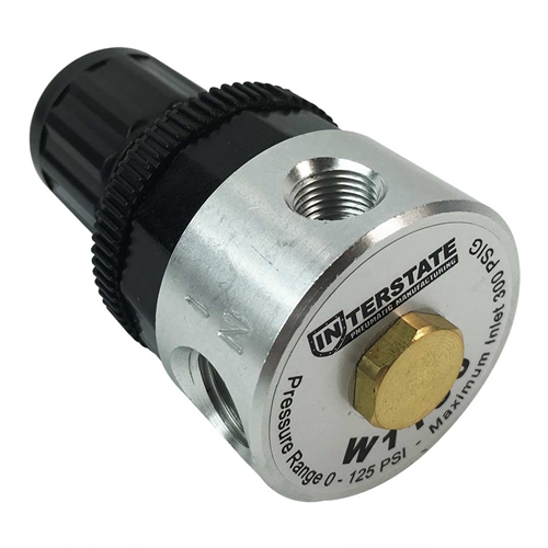 1/4" Compact Metal Regulator 0-125 PSI with Gauge - W02