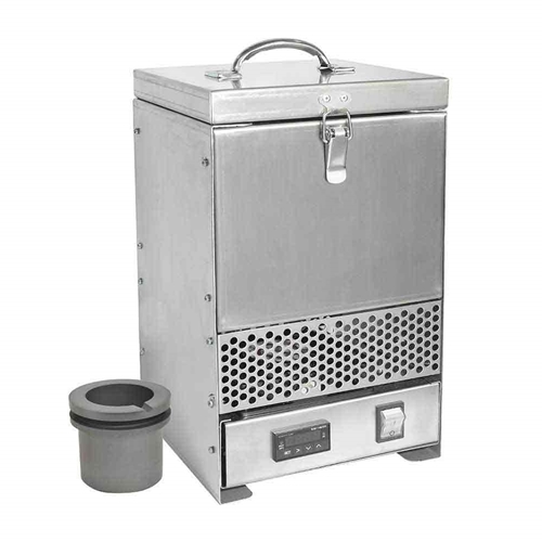 Stainless Steel Tabletop Melting Furnace with 2kg Crucible 110 Volt 1500W (REFURBISHED) - W02