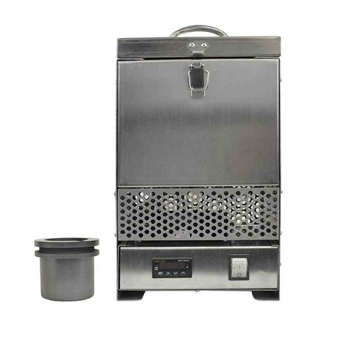 Stainless Steel Tabletop Melting Furnace with 2kg Crucible 110 Volt 1500W (REFURBISHED) - W03