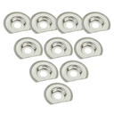 63mm Semi Round Carbide Electroplated Diamond Grout Blade, 8mm Offset Mount for a Perfect Sanding/Grinding Fits Fein Multimaster, Rockwell, Sonicrafter, Makita  / 10pk - W02
