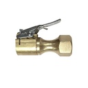 (TMT ONLY)   (2) 1/4" Straight Locking Lock-On Tire Foot Chuck Clip Shut-off Valve inflators - W02