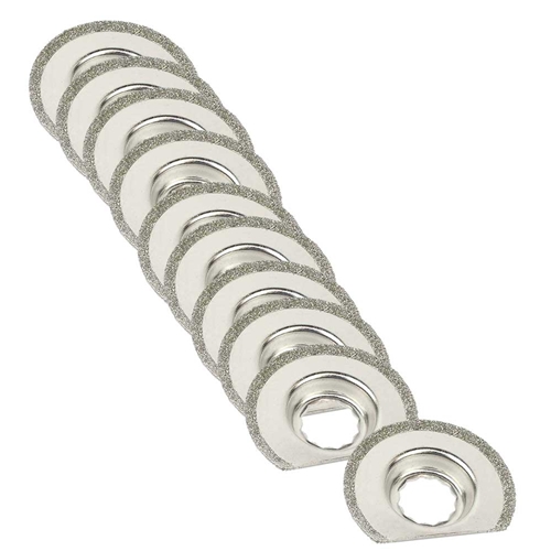 63mm Diamond Semi-Round Electoplated Blade for Fein Supercut Oscillating Tool x 10 pack - W02