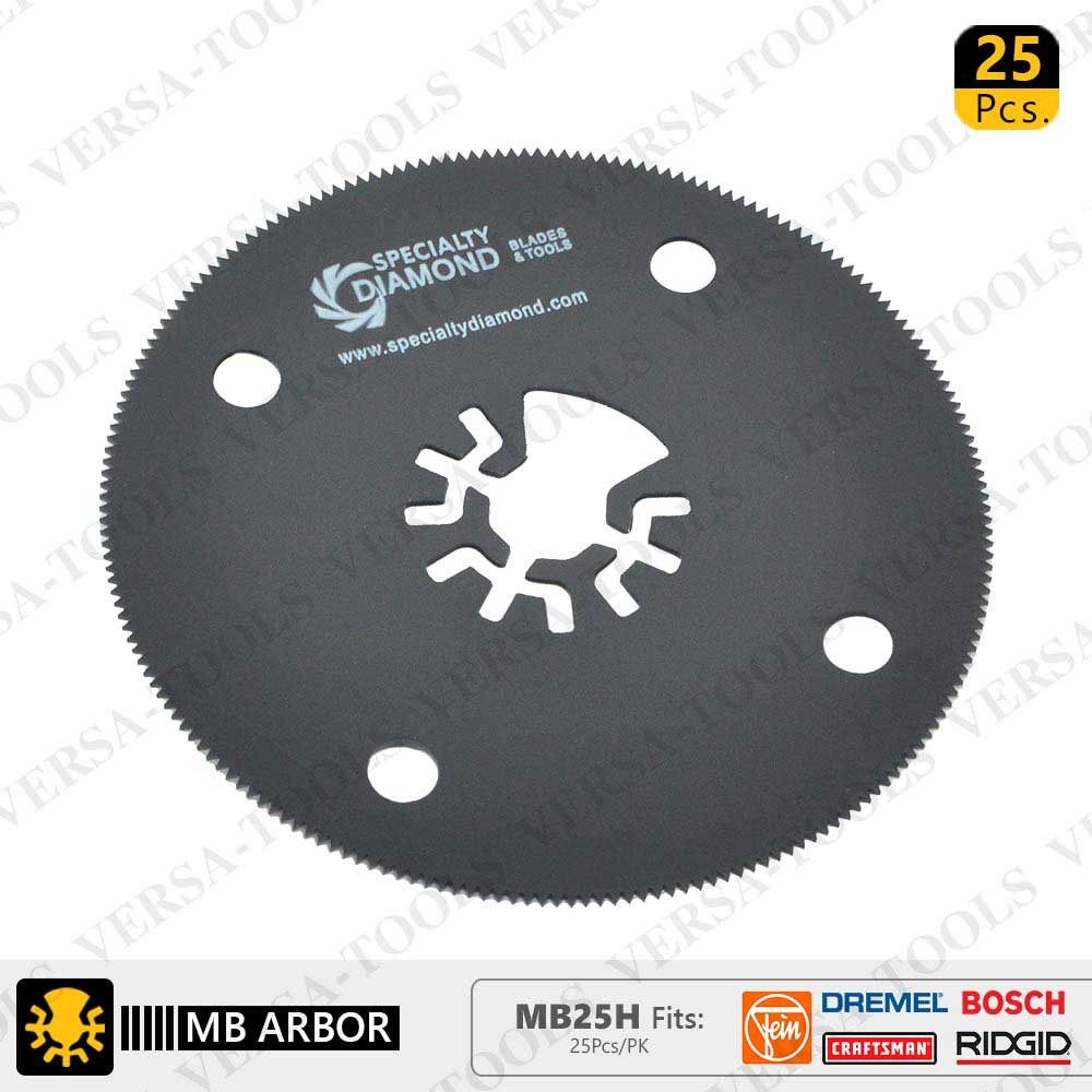 80mm Circular Saw  Blade  Compatible with Fein Multimaster, Dremel, Bosch, Craftsman, Ridgid Oscillating Tools  / 25pk - W02