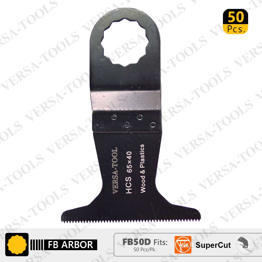 65mm Blade for Wood and Plastic Fits  Fein Supercut Oscillating Tool (50 Pack) - W02