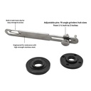 Adjustable Spanner Wrench Kit with Grinder Lock Nuts - W02