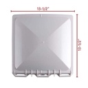 Ventilator Lid for RV Vent - (White) - W02