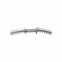 1/4" Steel Double Loop x 24" Jack Hammer Hose Safety Cable Whip - Six Display Pack - W04