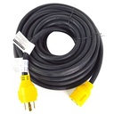 Generator Extension Cord 30 Amp 4 Pole SJTW 10AWG/4, 25ft - W02
