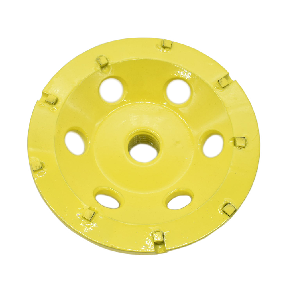 4" PCD Grinding Cup Wheel (Steel Body) with 5/8"-11 Threads - W02