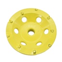 4" PCD Grinding Cup Wheel (Steel Body) with 5/8"-11 Threads - W02