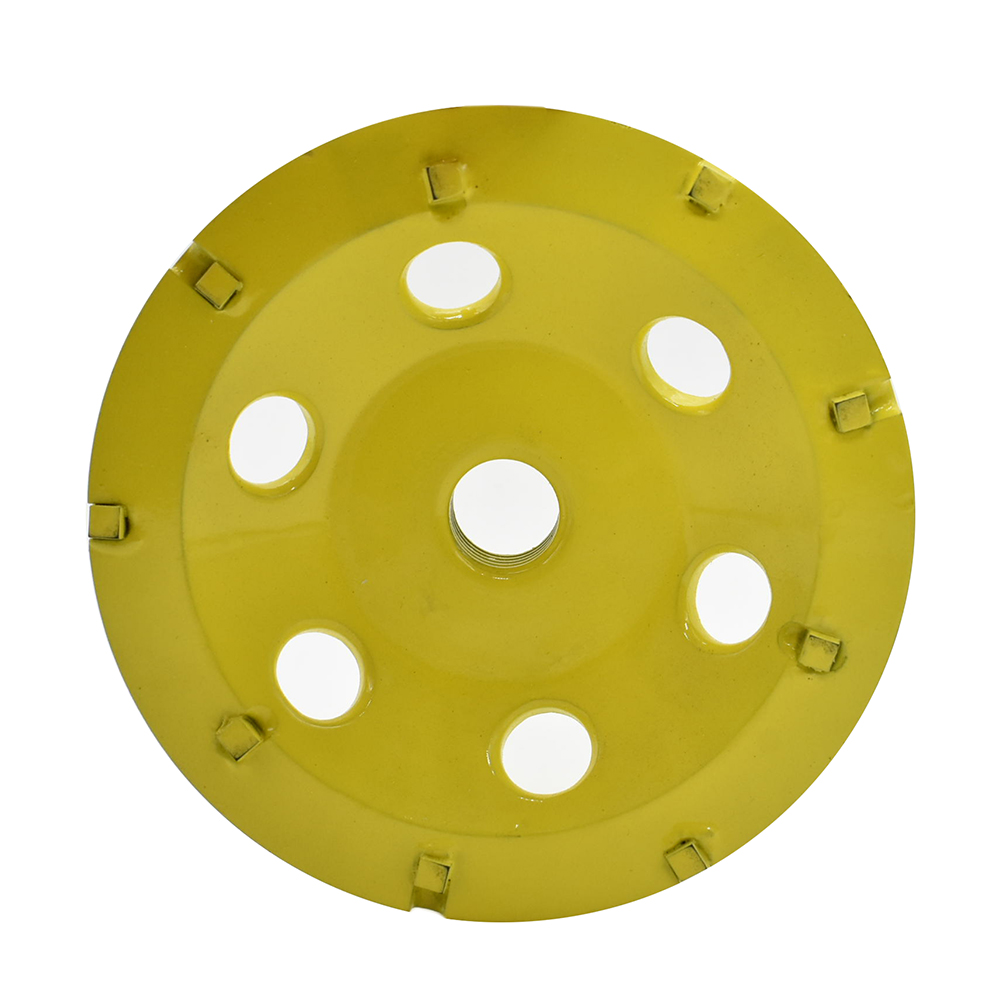 4" PCD Grinding Cup Wheel (Steel Body) with 5/8"-11 Threads - W03