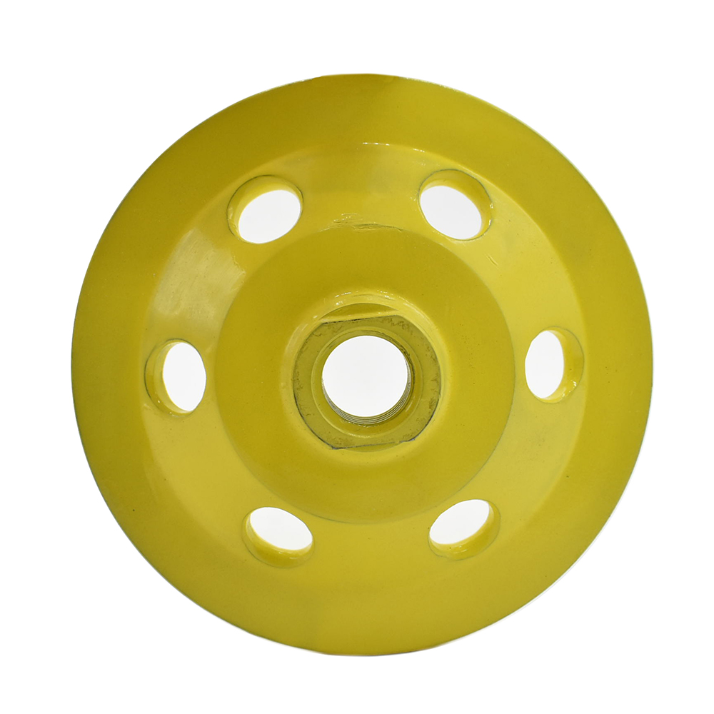 4" PCD Grinding Cup Wheel (Steel Body) with 5/8"-11 Threads - W04