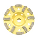 4" Grinding Turbo Cup Wheel (Steel Body) with 5/8"-11 Threads - W02