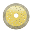 4.5" Turbo Diamond Blade  20mm (0.78") Arbor with 5/8" Brass Adapter Ring - W02