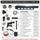 MAGAZINE Steel Assembly NR83A2 (1 hole) (AL83A-92) - W03