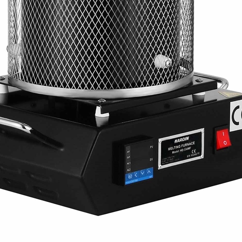 Tabletop Melting Furnace with 2kg Crucible 110 Volt 1500W with Gloves, Tong and Power Cable - W05