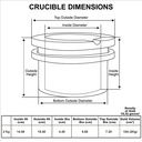 2kg Graphite Crucible for HD-334MF furnace - W02