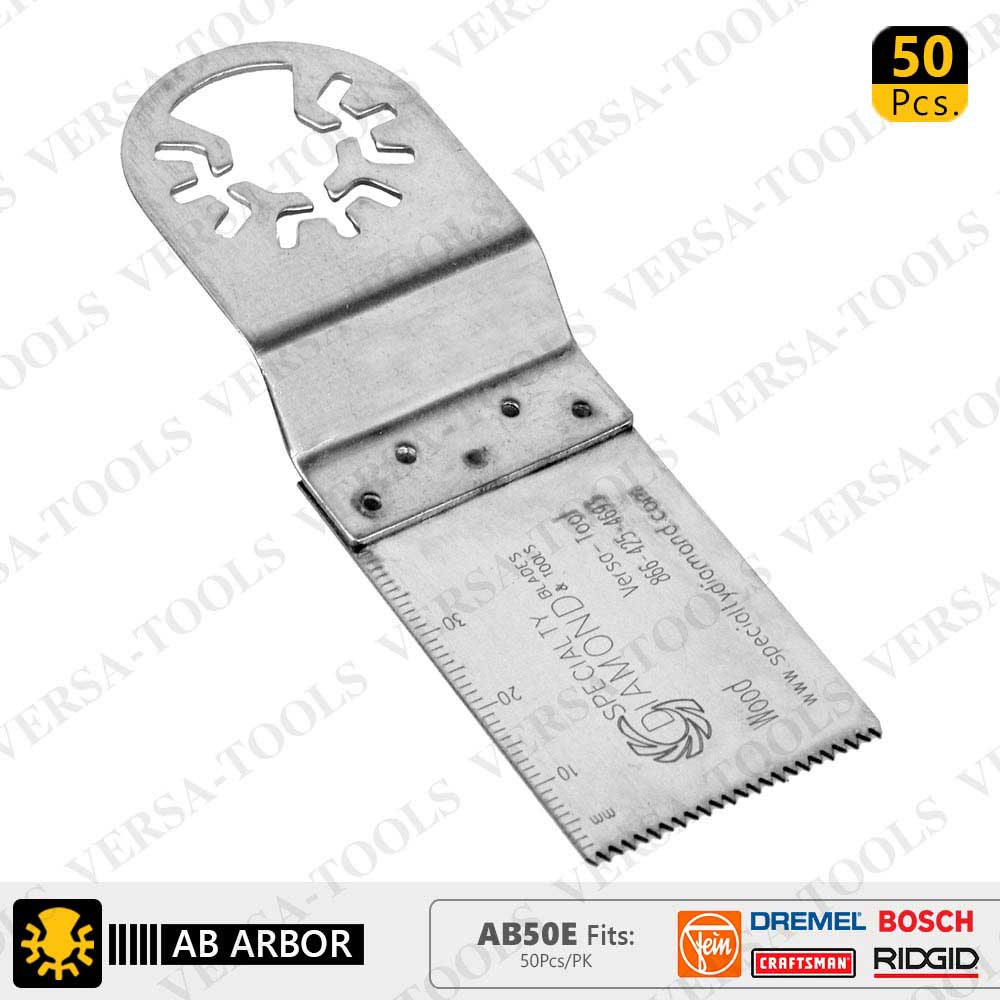 30mm Stainless Steel Multi-Tool Saw Blade Fits Fein Multimaster, Dremel, Bosch, Craftsman, Ridgid Oscillating Tools 50/Pk - W02