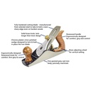 9-Inch Adjustable Smoothing Bench Jack Plane No. 4 with 2" Cutter - W06