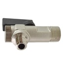 1/2" x 1/4" MPT Compact Ball Valve Y Strainer Combination (Male to Male) 600 PSI - W02