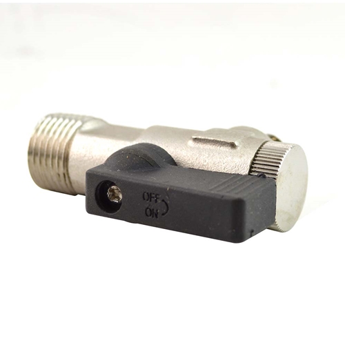 1/2" x 1/4" MPT Compact Ball Valve Y Strainer Combination (Male to Male) 600 PSI - W03