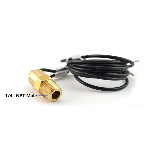 Cable Operated Air Tank Drain Valve, 1/4" Male NPT with 5ft Cable - W03