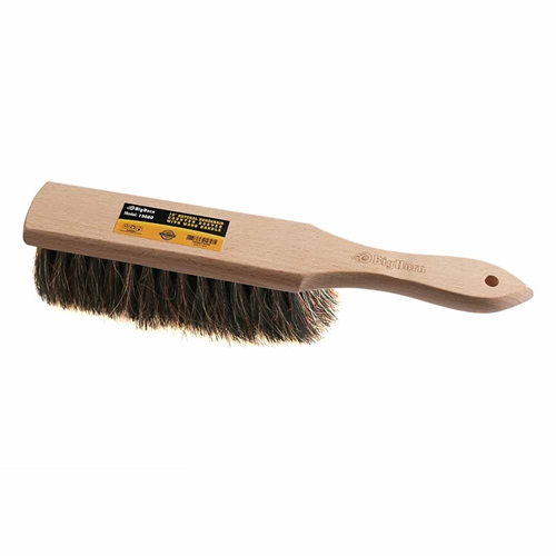 13" Horsehair Counter Duster with Wood Handle, Wood Block, Natural - W03