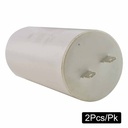 (TMT Only)  CD60 120 MFD +/-5% 50Hz/60Hz AC 300V Cylinder Motor Starting Capacitor with 8mm Mounting Thread - 2/Pack - W02