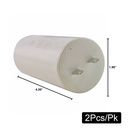 (TMT Only)  CD60 120 MFD +/-5% 50Hz/60Hz AC 300V Cylinder Motor Starting Capacitor with 8mm Mounting Thread - 2/Pack - W04