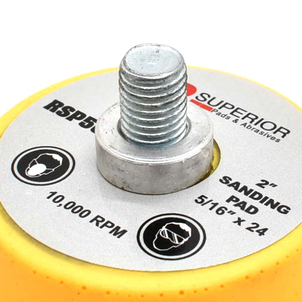 2" Hook & Loop Sanding Pad with 5/16"-24 Threads - W03