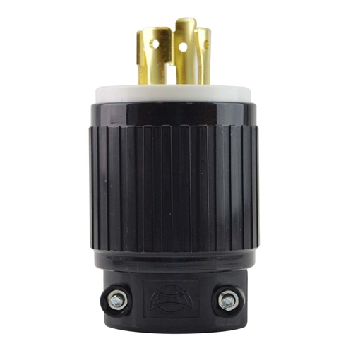 20A-250V 4-Blade NEMA L15-20P Twist Lock Electrica Plug - W02