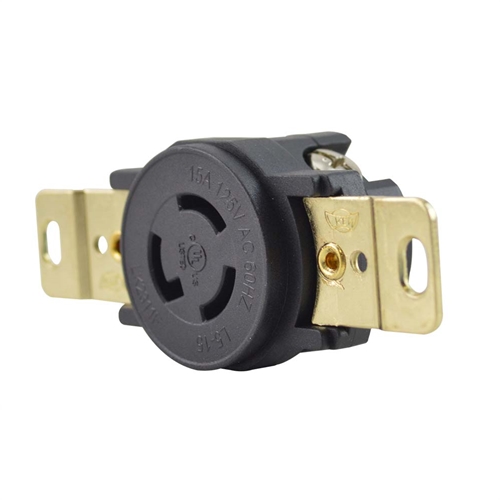3P 15A 125V, NEMA L5-15R Electrical Wall Receptacle - W03